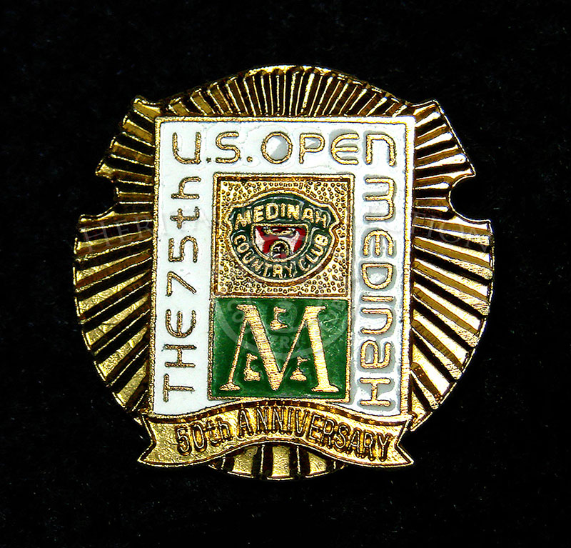 75th U.S. Open Offical badge - # 356 Marshal.  