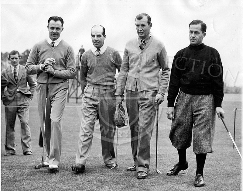 Left to right: Bobby Jones, Sam Snead, Harry Cooper and Ed Dudley in 1937.