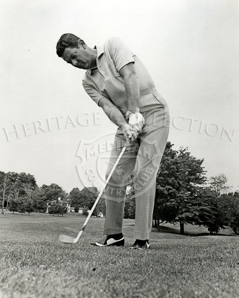 Dr. Cary Middlecoff/golf swing. Circa 1940's.