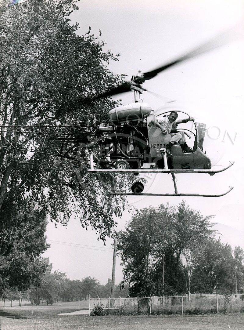 Thanks to helicopter pilot and Medinah Country Club member George Snyder, Arnold Palmer arrived at Medinah for the 59th Western Open in a style fit for a king. The tournament was held June 28-July 1, 1962. Jacky Cupit won the event, Palmer came in seventh place.
