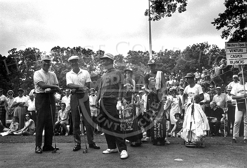 Posed together during the 63rd Western Open are, left to right, Billy Casper, Ken Venturi and Homero Blancas.