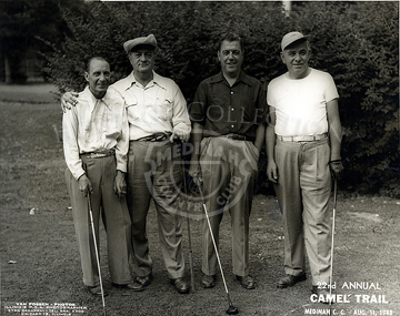 L to R - Elmer Kurska, Peter Raap at 22nd Annual Camel Trail Day, Aug 11, 1948.