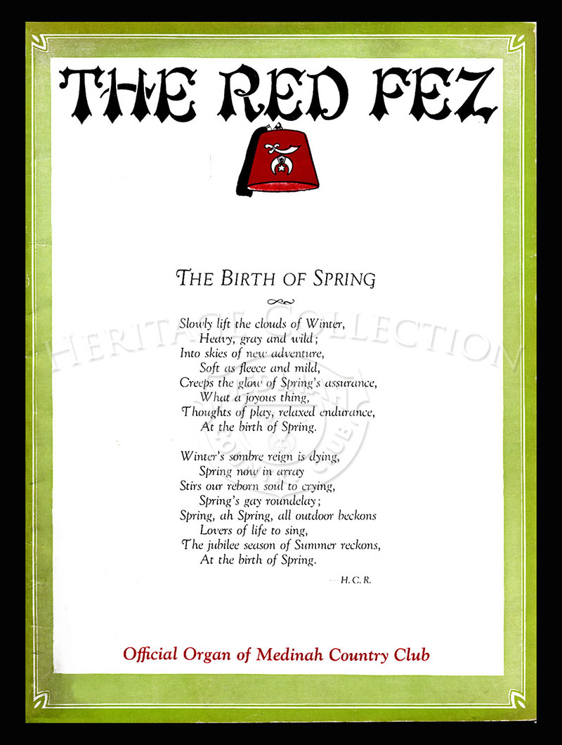 The Red Fez, Volume 2 No.2, April 1926.
