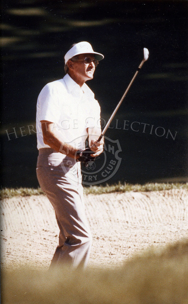Scanned image from page 49 of The Camel Trail -1988. It shows Bob Charles during the Senior Open at Medinah Country Club. He came in second place behind Gary Player after a playoff, August 9th 1988.