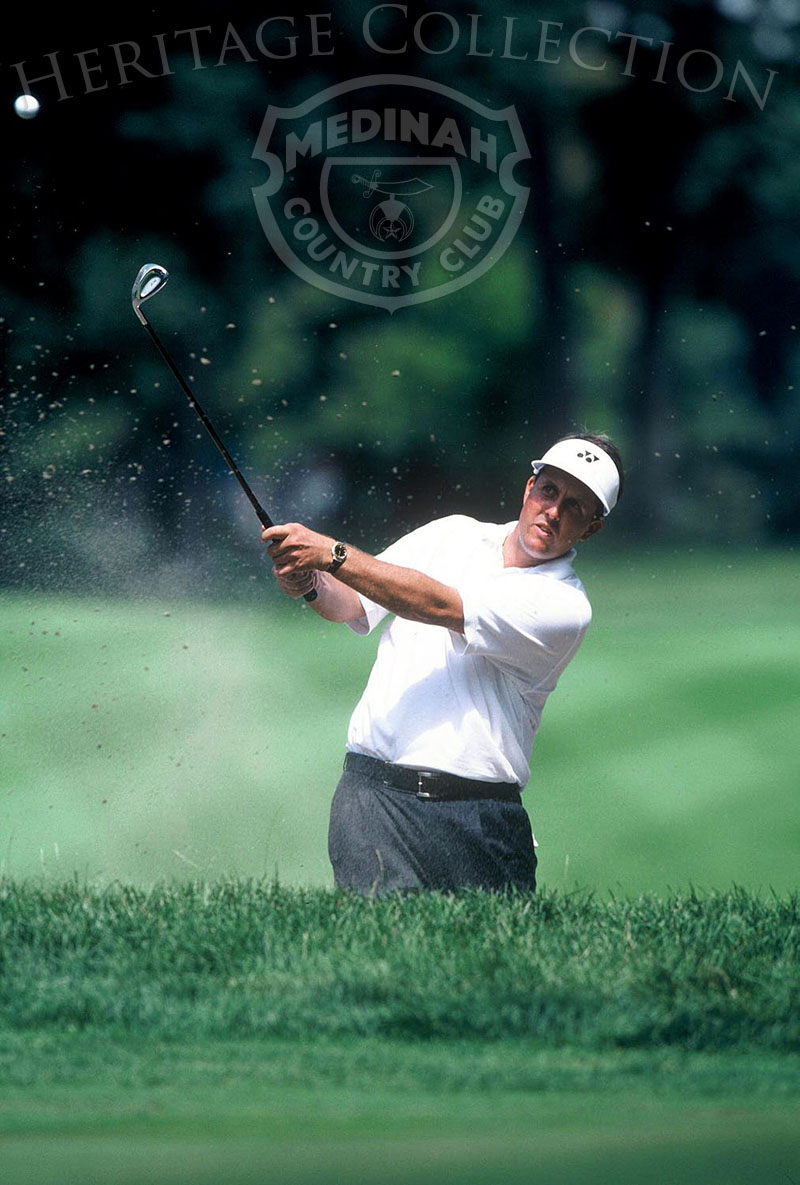 Nicknamed 'Lefty' for his left-handed swing, Phil Mickelson tied for 57-place at the 81st PGA championship. He finished with a total of 295.