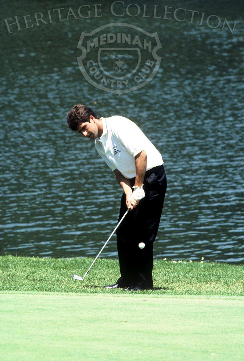 Born in Spain, Jose Maria Olazabal, was only 24 years old when he competed at the 90th U.S. Open Championship. He tied for eighth place, with five other players, each taking home $22,236.67.