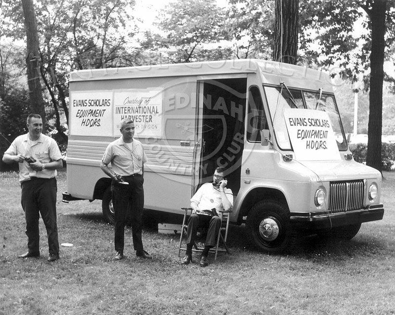 Parked on Medinah Country Club grounds during the 63rd Western Open, was an International Metro van, which severed as the Evans Scholars Equipment Headquarters.