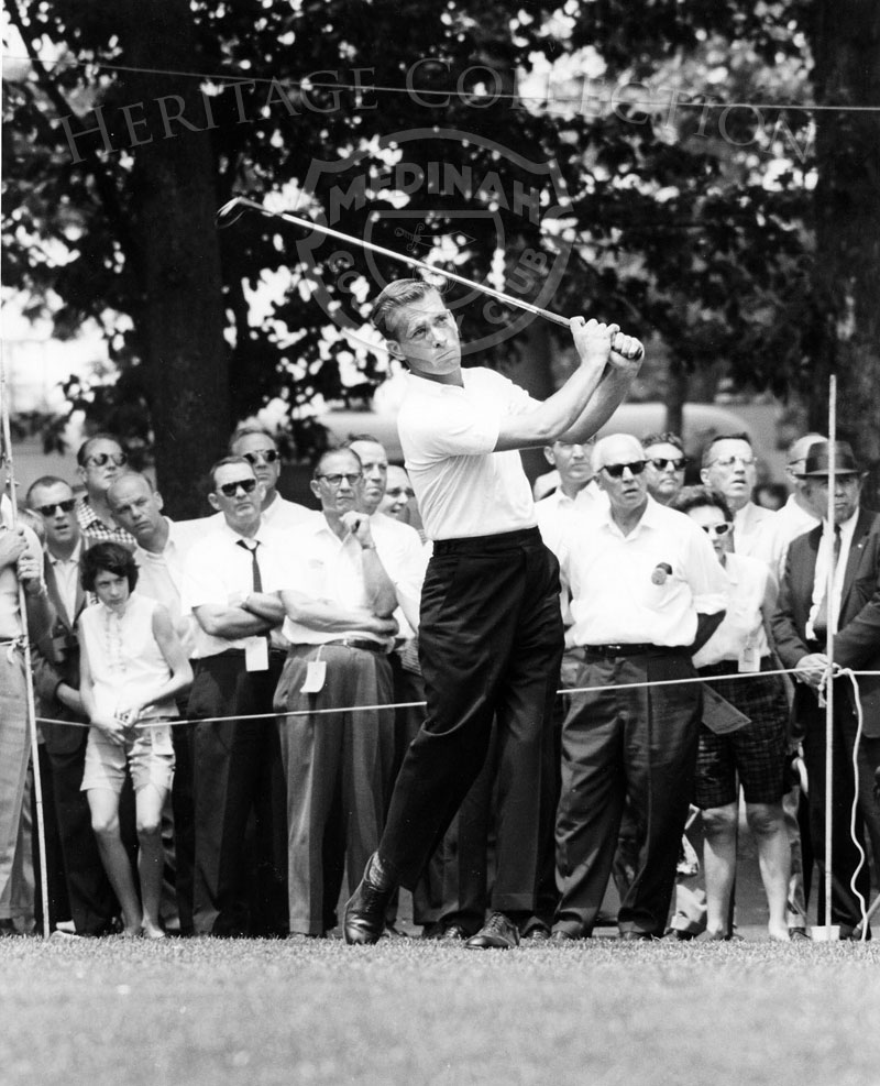 Unidentified golfer in play during the 59th Western Open in 1962.